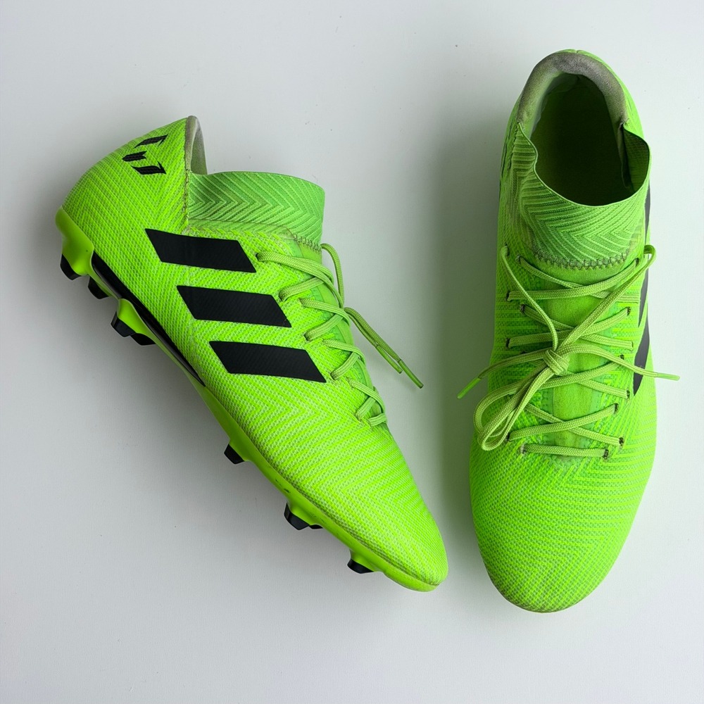 adidas Nemeziz Messi 18.3 FG Soccer Cleats Mens 10.5 Green Grass Field Turf
